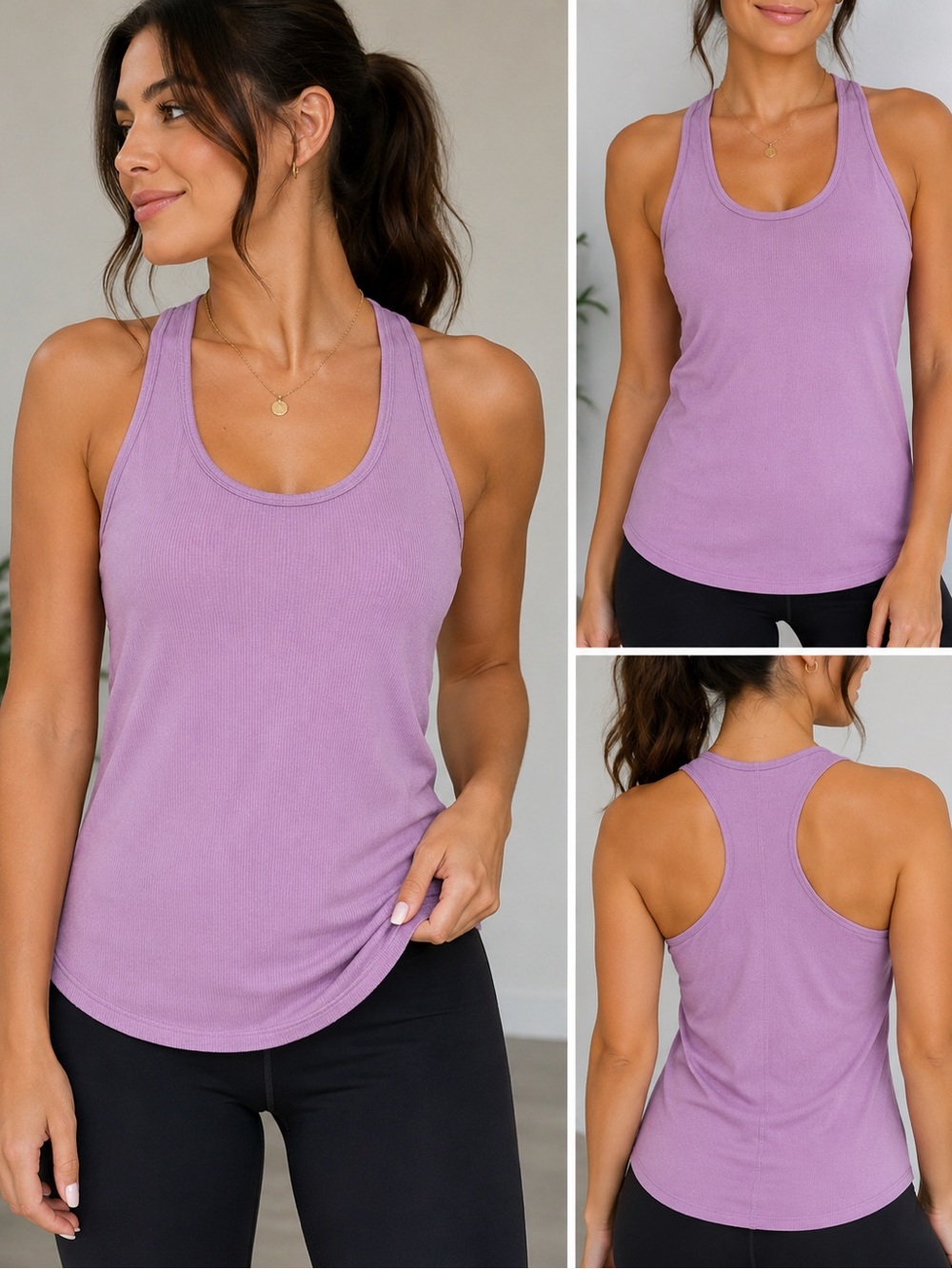 Women's Lavender Racerback Tank Top